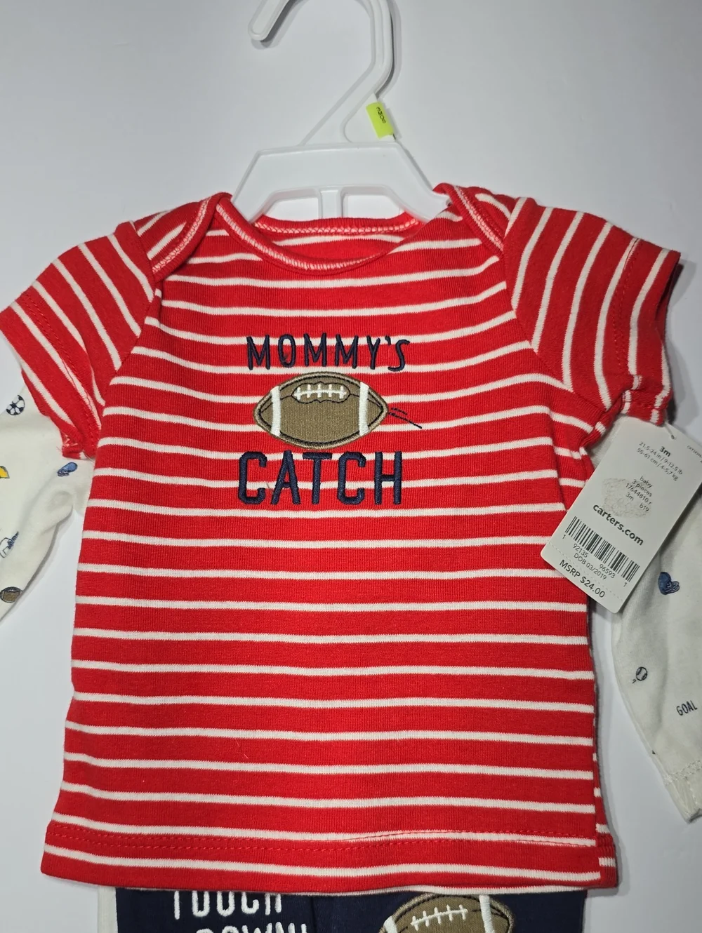 (2) Carter's Boys Size 3 Months Outfits NWT